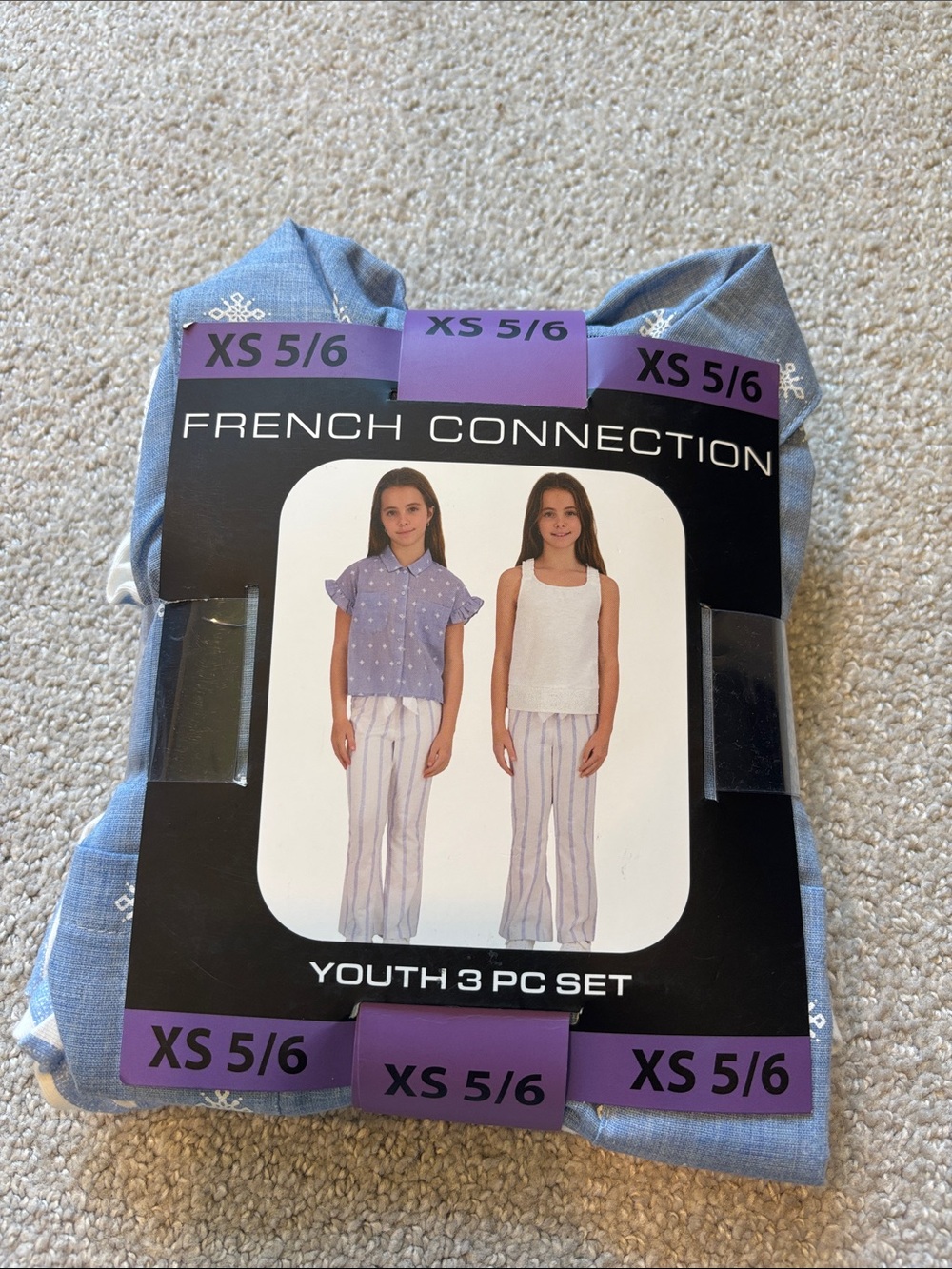 French Connection Youth 3-Piece Set - Light Denim Blue